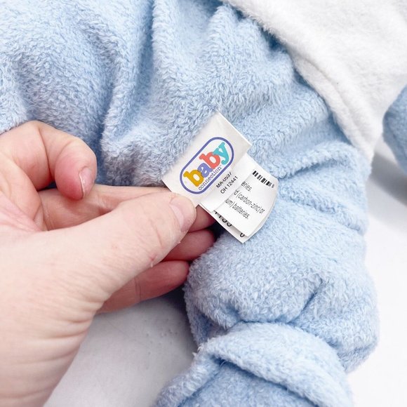 Baby Connection Plush Blue Teddy Bear Beating Red Plastic Heart Heartbeat 14” - Picture 5 of 16